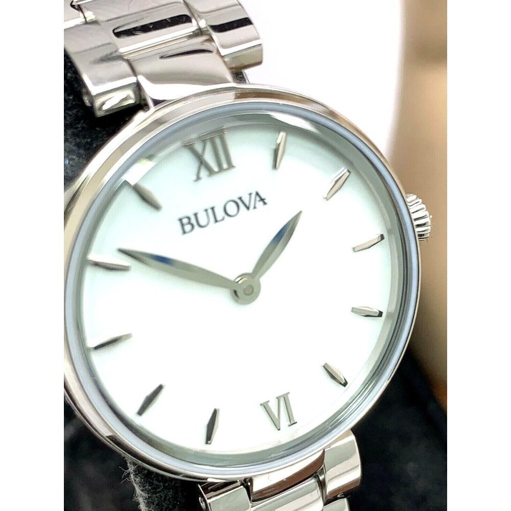 Bulova Women's Watch 96L229 Quartz Mother of Pearl Dial Stainless Steel …